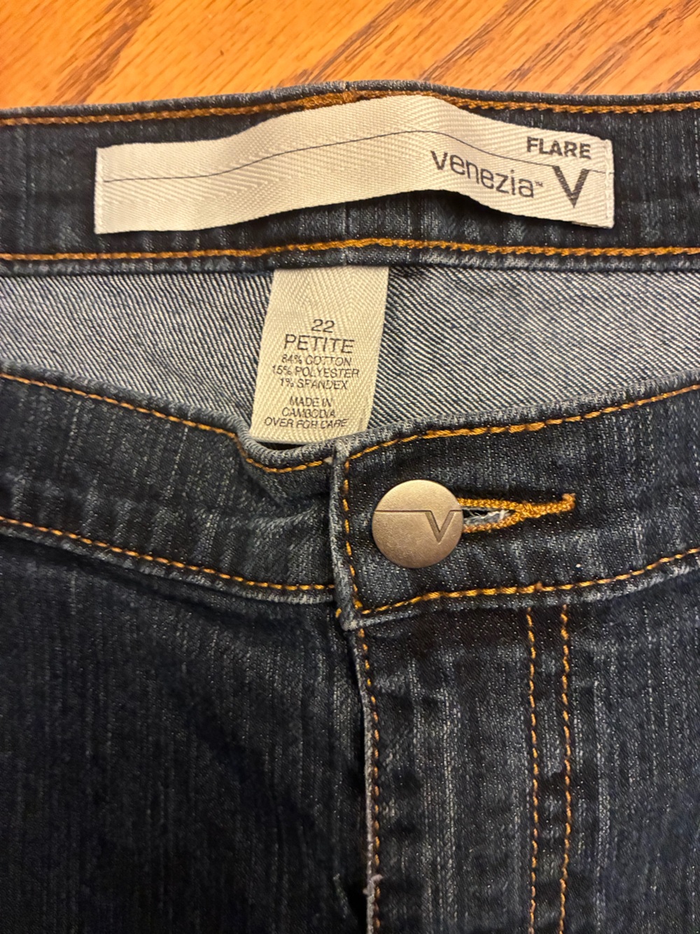 Women’s Flare Jeans in Dark Blue - Venezia size 22 petite - Picture 4 of 7